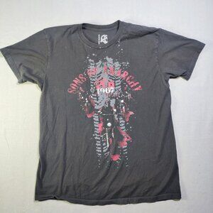 Sons of Anarchy 1967 T-shirt men's size L black with graphic design